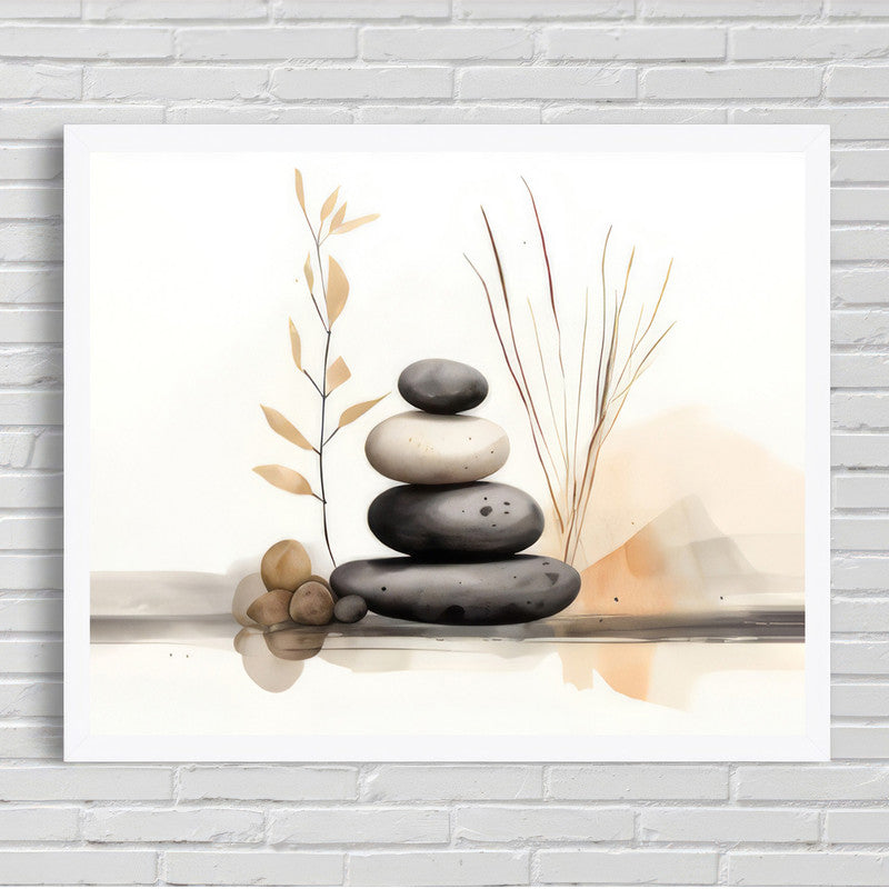 LuxuryStroke's Acrylic Scenery Painting, Acrylic Landscape Paintingand Landscape Art - Tree & Stones