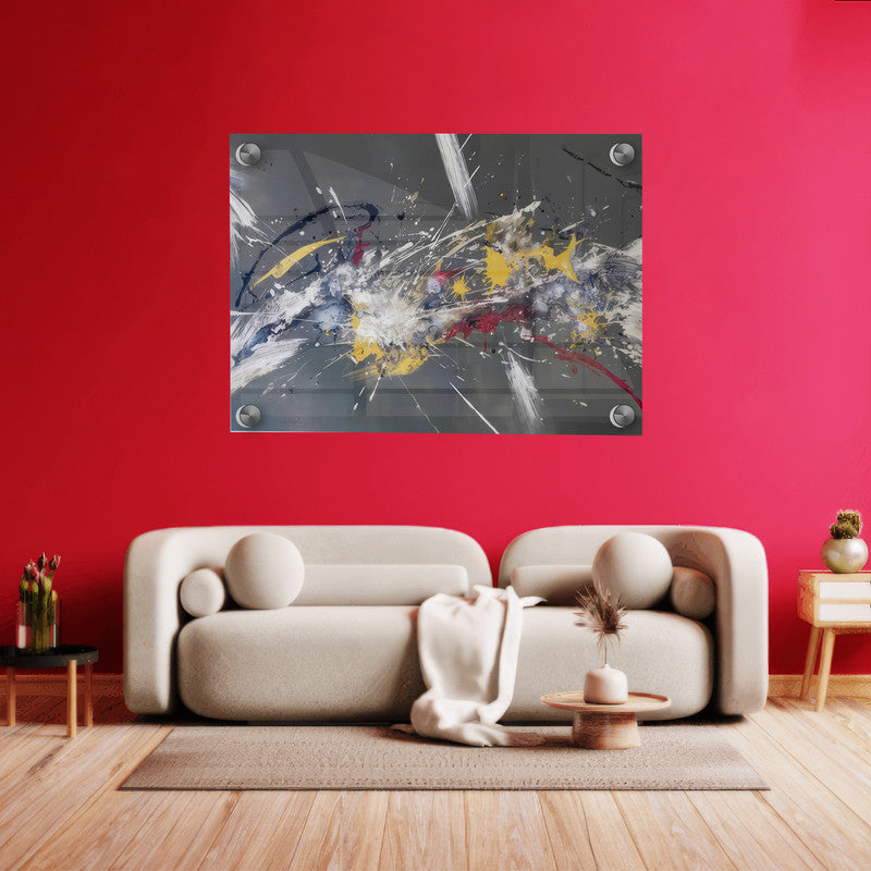 LuxuryStroke's Abstract Art Modern Art, Minimalist Modern Abstract Artand Abstract Acrylic Landscape Painting - Aesthetic Abstract Art Painting
