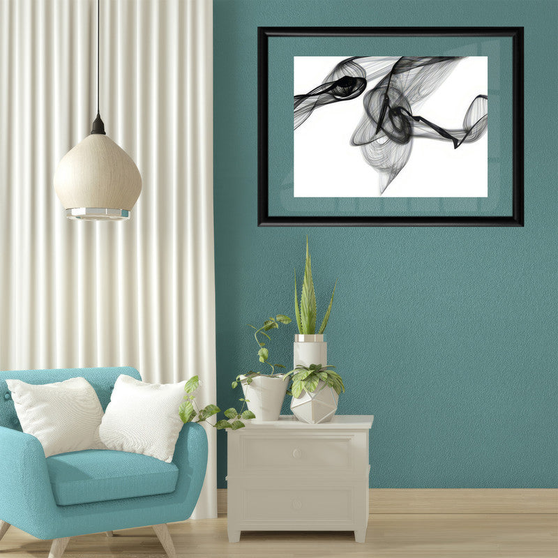 LuxuryStroke's Black White Modern Art, Minimalist Modern Abstract Artand Abstract Acrylic Landscape Painting - Abstract Art Painting