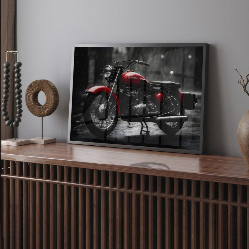 LuxuryStroke's Abstract Bike Painting, Abstract Acrylic Painting Landscapeand Abstract Acrylic Landscape Painting - Bike Power