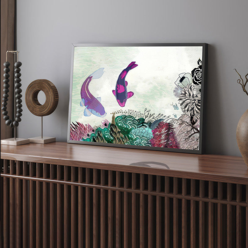 LuxuryStroke's Fish Minimalistic Art Painting, Abstract Animal Paintingsand Paintings Of Animals - Minimalistic Fish