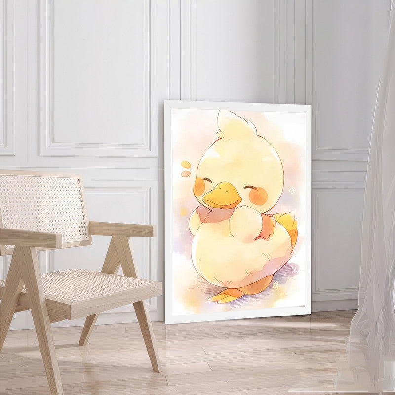 LuxuryStroke's Childrens Bedroom Wall Pictures, Nursery Animal Wall Artand Nursery Canvas Wall Art - Cute Little Duck
