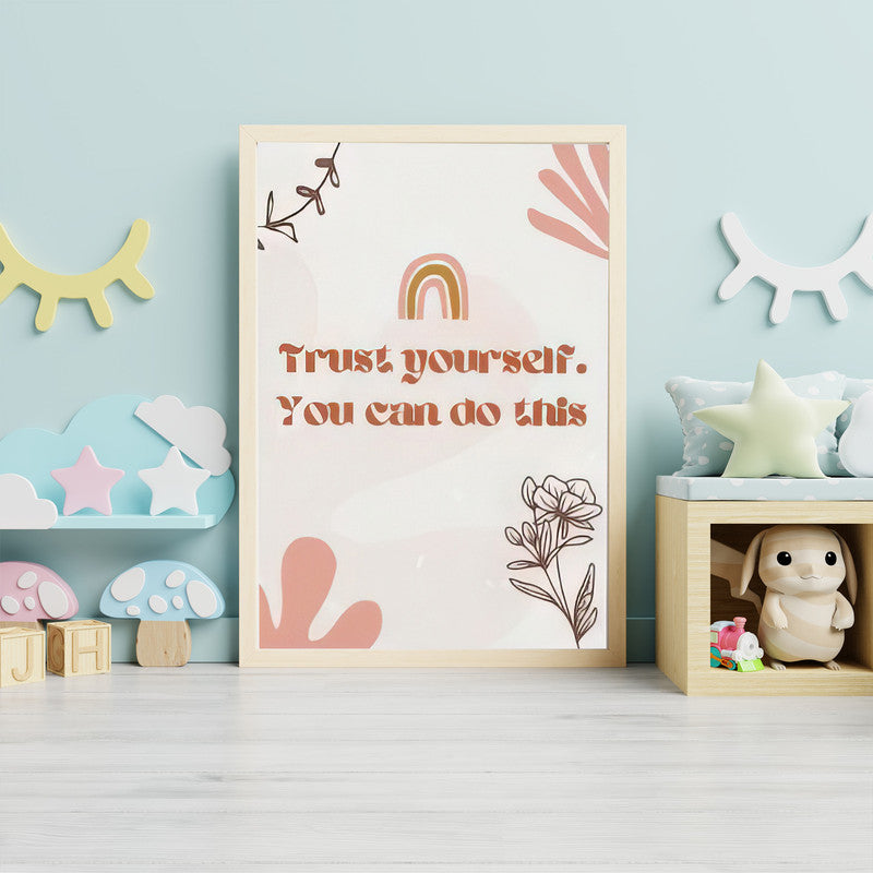 LuxuryStroke's Motivational Paintings For Students, Childrens Bedroom Wall Picturesand Children Nursery Wall Art - Affirmations For Kids