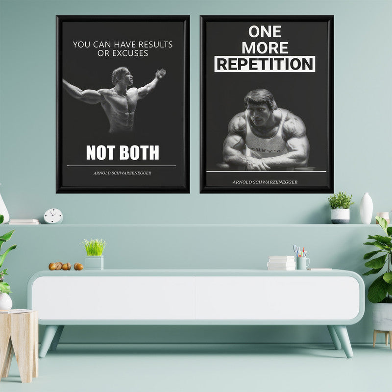 LuxuryStroke's Motivational Art Painting, Motivational Acrylic Paintingand Best Motivational Painting - Dual Inspiration: A Set Of 2 Motivational Masterpieces
