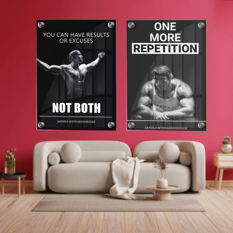 LuxuryStroke's Motivational Art Painting, Motivational Acrylic Paintingand Best Motivational Painting - Dual Inspiration: A Set Of 2 Motivational Masterpieces