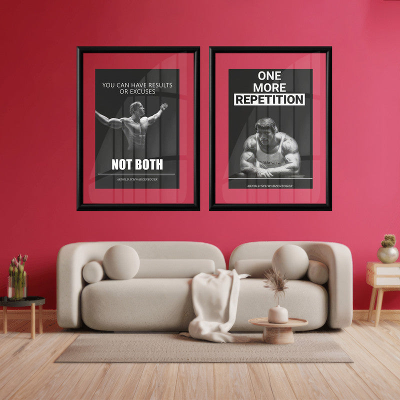 LuxuryStroke's Motivational Art Painting, Motivational Acrylic Paintingand Best Motivational Painting - Dual Inspiration: A Set Of 2 Motivational Masterpieces