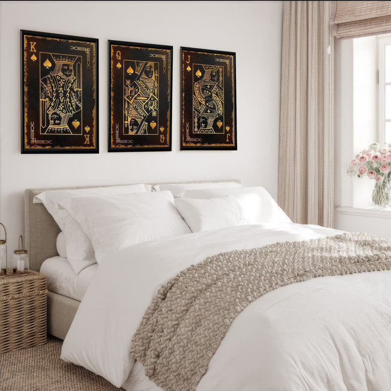 LuxuryStroke's Best Motivational Painting, Motivation Paintingsand Best Motivational Painting - Motivation Art - Royal Family -Set of 3 Inspirational Wall Art