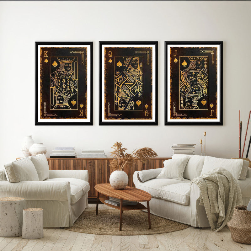 LuxuryStroke's Best Motivational Painting, Motivation Paintingsand Best Motivational Painting - Motivation Art - Royal Family -Set of 3 Inspirational Wall Art