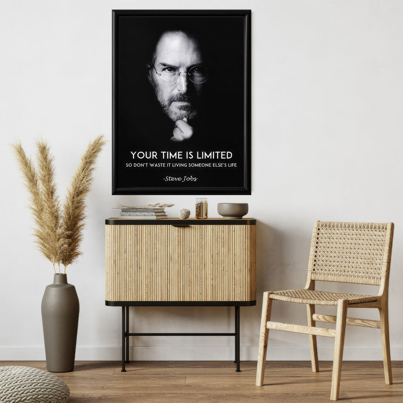 LuxuryStroke's Painting Motivational Quotes, Inspirational Art Paintingsand Motivation Paintings - Unleash Your Inner Visionary: Steve Jobs Motivational Poster