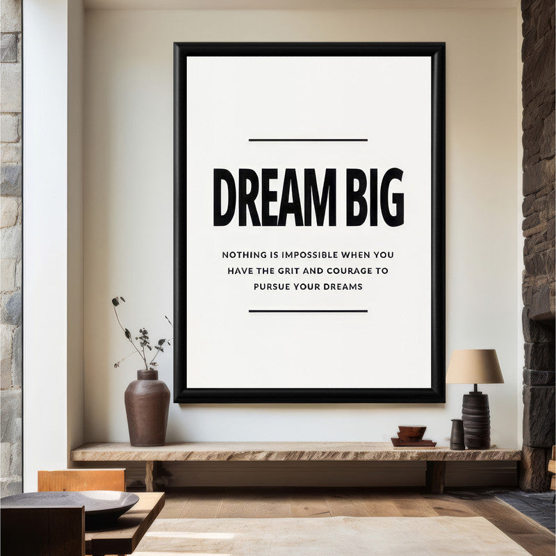 LuxuryStroke's Most Inspirational Paintings, Best Motivational Paintingand Inspirational Quotes On Artwork - Dream Big, Work Hard: Motivational Poster For Achievers