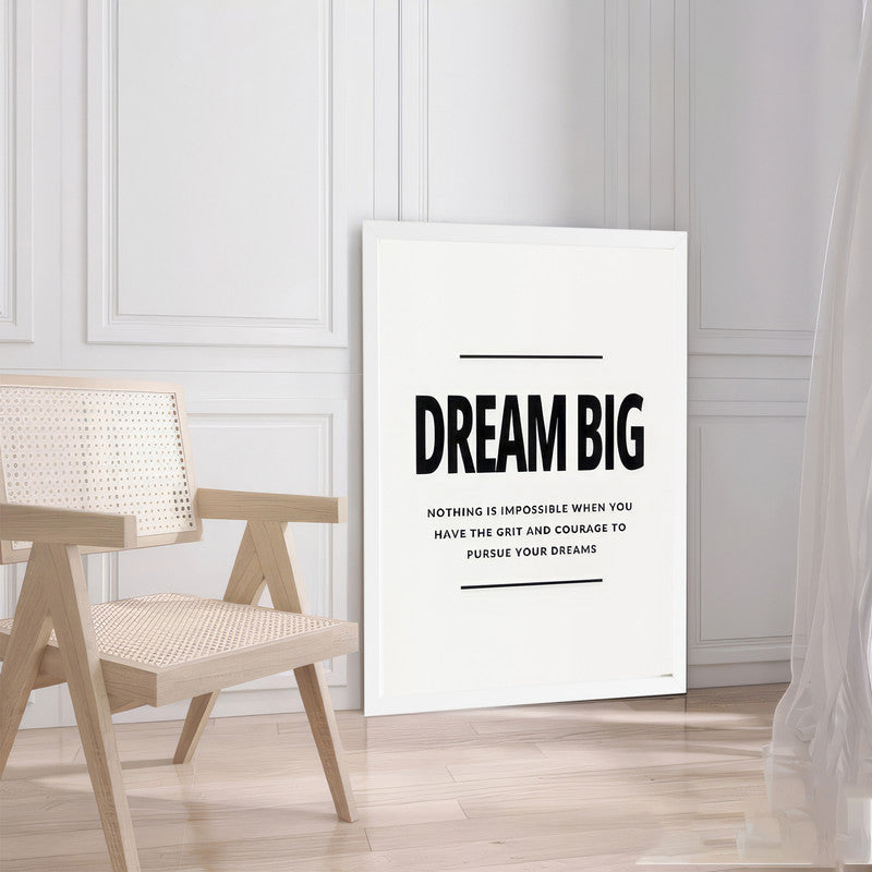 LuxuryStroke's Most Inspirational Paintings, Best Motivational Paintingand Inspirational Quotes On Artwork - Dream Big, Work Hard: Motivational Poster For Achievers