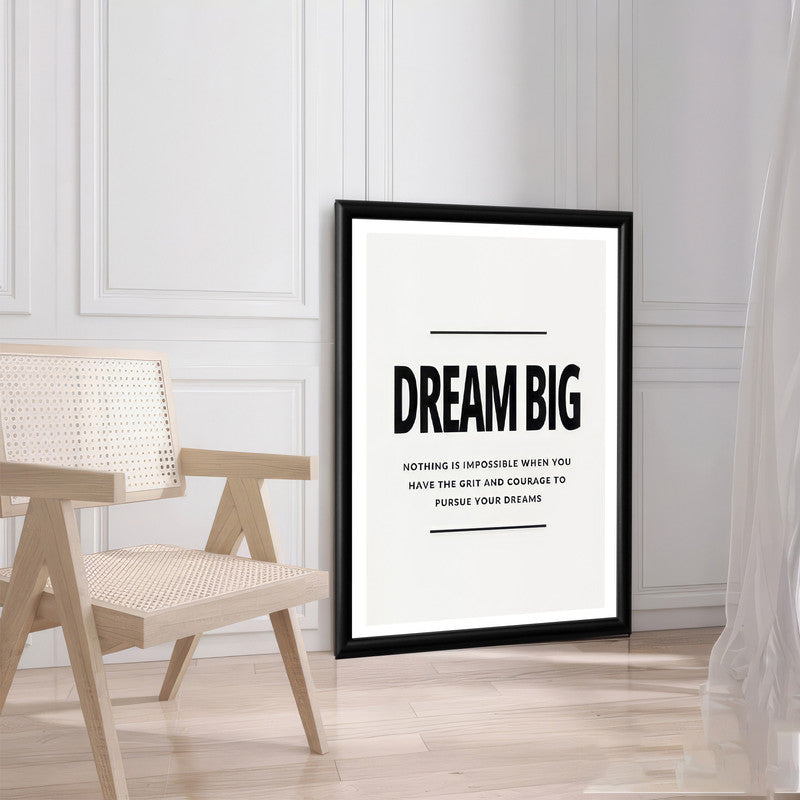 LuxuryStroke's Most Inspirational Paintings, Best Motivational Paintingand Inspirational Quotes On Artwork - Dream Big, Work Hard: Motivational Poster For Achievers