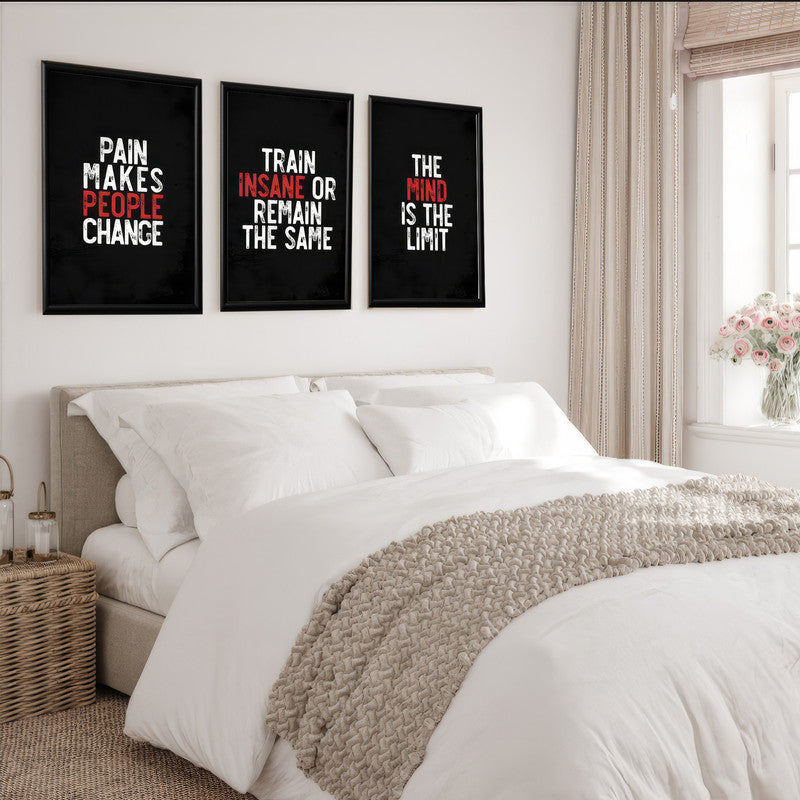 LuxuryStroke's Motivation Paintings With Quotes, Motivation Painting Quotesand Painting Motivational Quotes - Motivational Art - Set of 3 Energizing Paintings