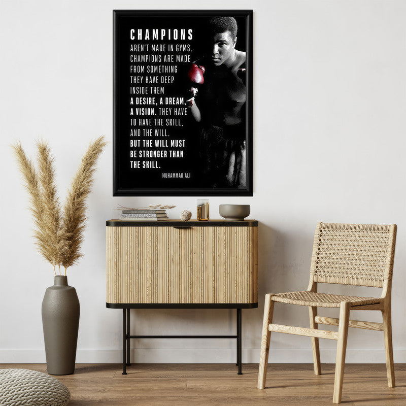 LuxuryStroke's Most Inspirational Paintings, Best Motivational Paintingand Inspirational Quotes On Artwork - Everyday Inspiration: Muhammad Ali Motivational Poster With Daily Wisdom