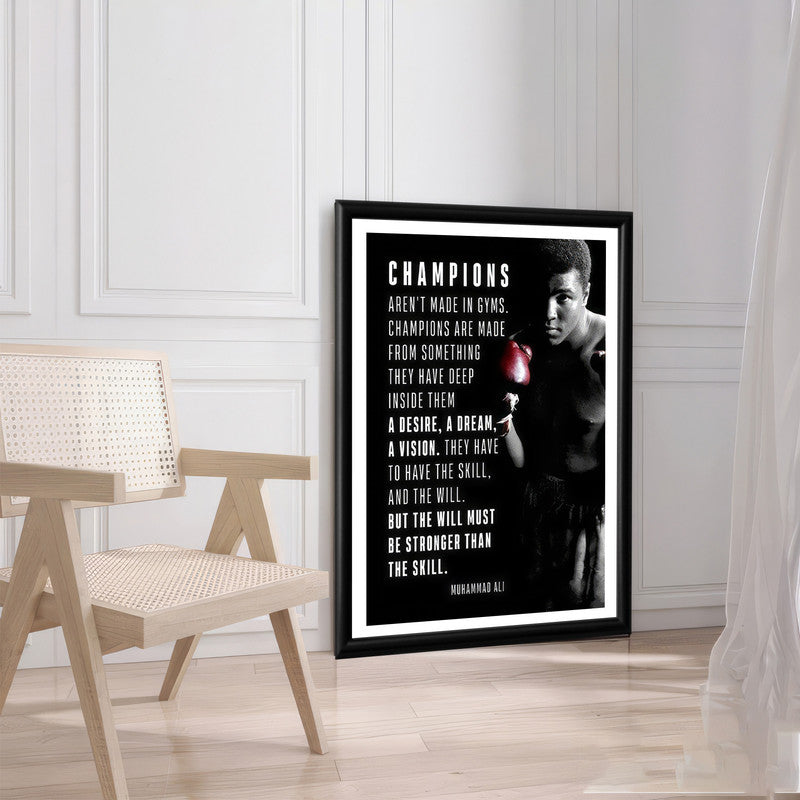 LuxuryStroke's Most Inspirational Paintings, Best Motivational Paintingand Inspirational Quotes On Artwork - Everyday Inspiration: Muhammad Ali Motivational Poster With Daily Wisdom
