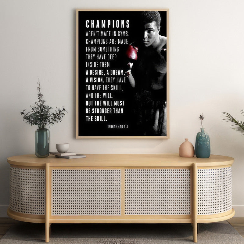 LuxuryStroke's Most Inspirational Paintings, Best Motivational Paintingand Inspirational Quotes On Artwork - Everyday Inspiration: Muhammad Ali Motivational Poster With Daily Wisdom