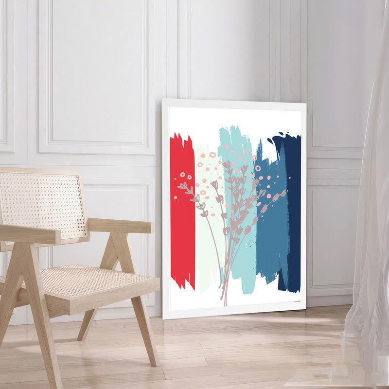 LuxuryStroke's Abstract Acrylic Flower Painting, Acrylic Abstract Flower Paintingand Contemporary Abstract Art - Botanical Abstract Fusion Masterpiece