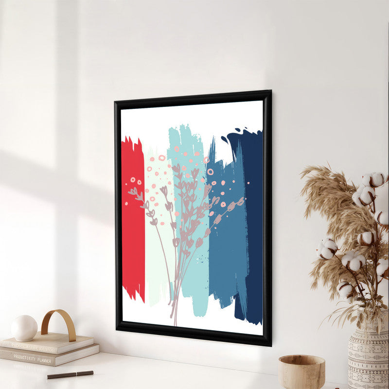 LuxuryStroke's Abstract Acrylic Flower Painting, Acrylic Abstract Flower Paintingand Contemporary Abstract Art - Botanical Abstract Fusion Masterpiece