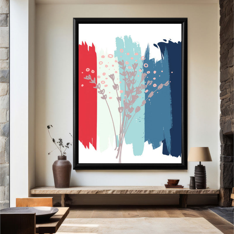 LuxuryStroke's Abstract Acrylic Flower Painting, Acrylic Abstract Flower Paintingand Contemporary Abstract Art - Botanical Abstract Fusion Masterpiece
