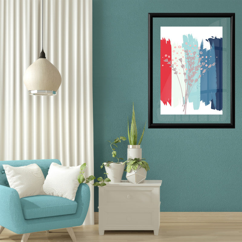LuxuryStroke's Abstract Acrylic Flower Painting, Acrylic Abstract Flower Paintingand Contemporary Abstract Art - Botanical Abstract Fusion Masterpiece