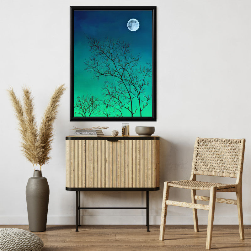 LuxuryStroke's Minimalistic Landscape Art, Acrylic Scenery Paintingand Landscape Art Watercolor - Nature's Tapestry: Original Landscape Wall Art Painting