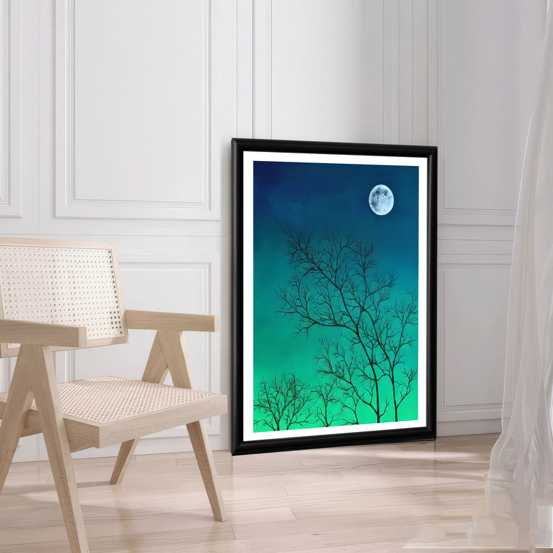 LuxuryStroke's Minimalistic Landscape Art, Acrylic Scenery Paintingand Landscape Art Watercolor - Nature's Tapestry: Original Landscape Wall Art Painting