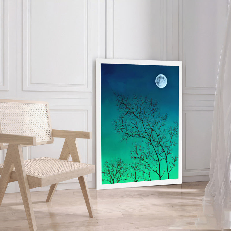 LuxuryStroke's Minimalistic Landscape Art, Acrylic Scenery Paintingand Landscape Art Watercolor - Nature's Tapestry: Original Landscape Wall Art Painting