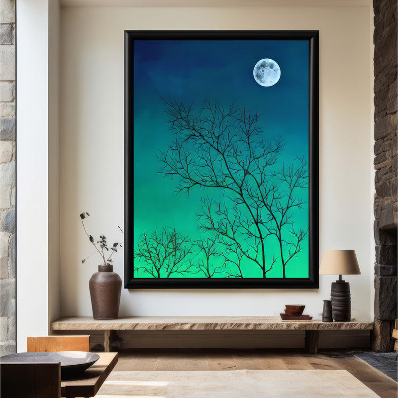 LuxuryStroke's Minimalistic Landscape Art, Acrylic Scenery Paintingand Landscape Art Watercolor - Nature's Tapestry: Original Landscape Wall Art Painting
