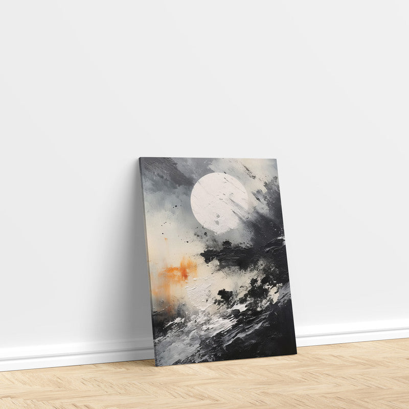 LuxuryStroke's Black And White Landscape Art, Beautiful Landscape Artand Landscape Painting Artwork - Abstract Landscape Serene Fusion: Landscape Wall Art Painting