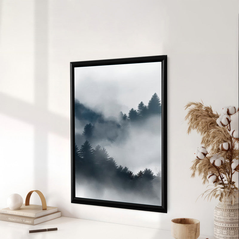LuxuryStroke's Mountain Landscape Artwork, Nature Painting Landscapeand Acrylic Landscape Painting - Majestic Mountainscape: Fine Art Landscape Painting
