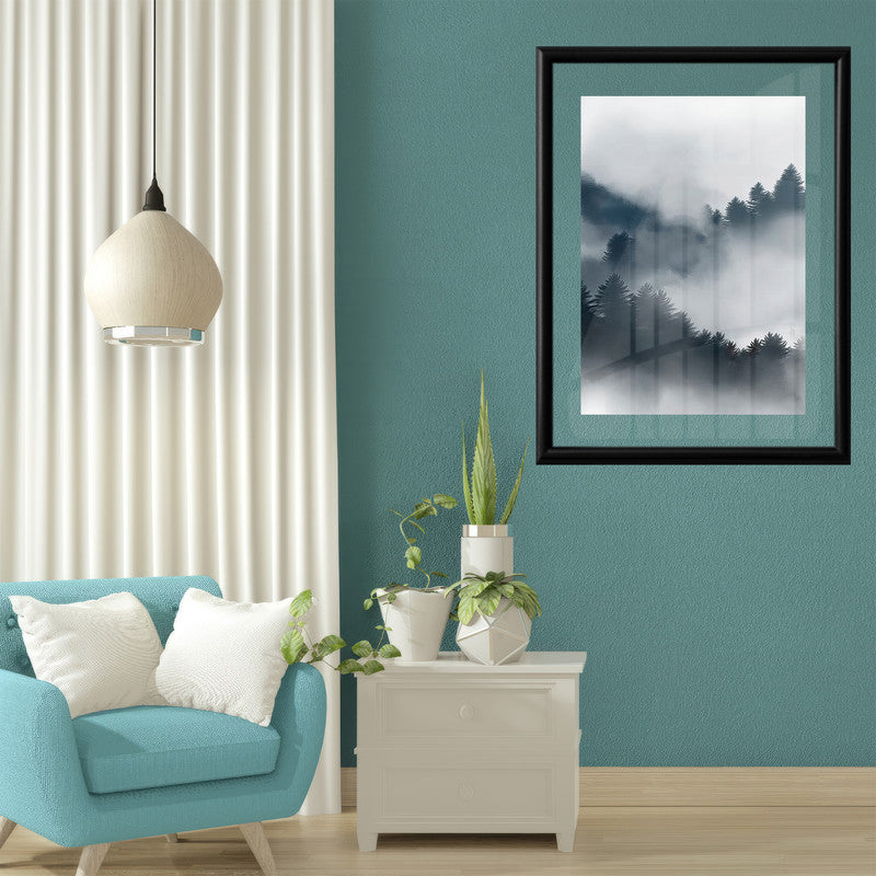 LuxuryStroke's Mountain Landscape Artwork, Nature Painting Landscapeand Acrylic Landscape Painting - Majestic Mountainscape: Fine Art Landscape Painting