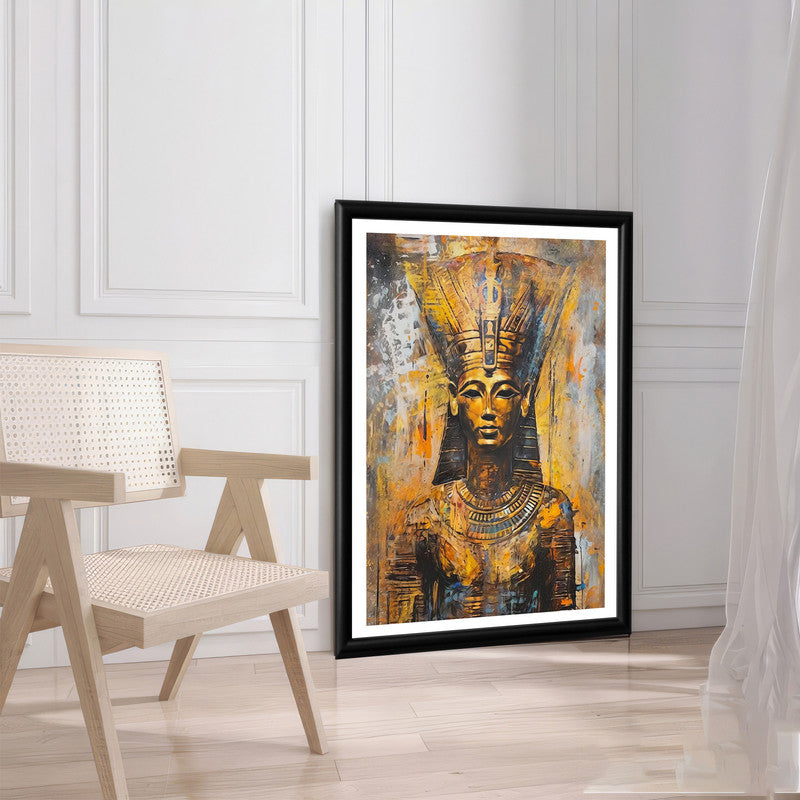LuxuryStroke's Primitive Women Art Painting, Abstract Woman Paintingand Woman Portrait Painting - Primitive Egyptian Woman Painting