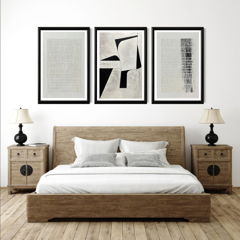 LuxuryStroke's Abstract Boho Art, Abstract Artworkand Abstract Art Modern Art - Boho And Abstract Fusion - Set Of 3 Paintings