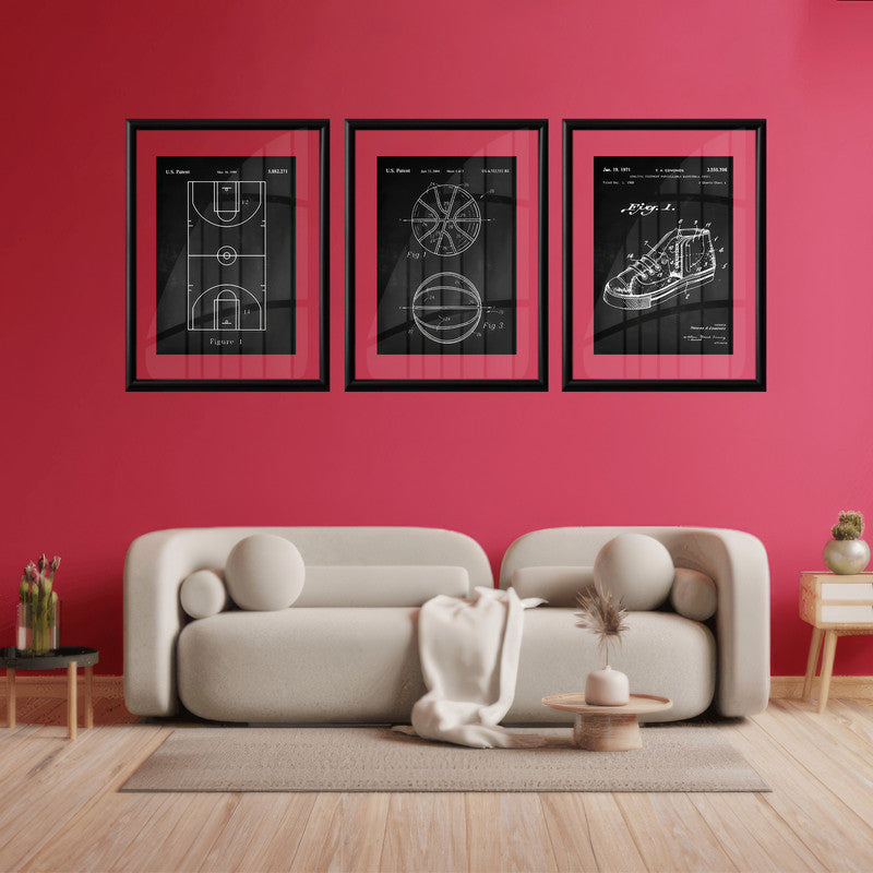 LuxuryStroke's Most Inspirational Paintings, Motivation Paintingsand Best Motivational Painting - Motivational Art - Sport Is Best Played When You Get The Science - Set Of 3 Paintings