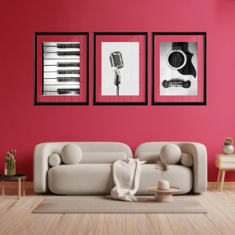 LuxuryStroke's Most Inspirational Paintings For Music Artists, Motivation Paintings For Music Artistsand Best Motivational Painting - Motivational Alt - Music Love - Set Of 3 Paintings