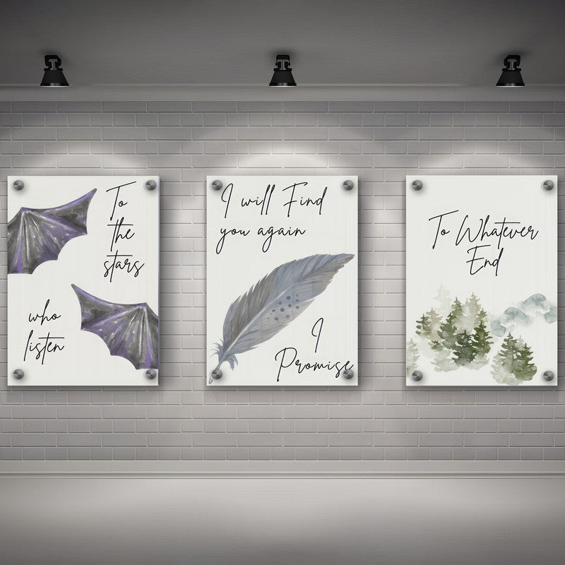 LuxuryStroke's Painting Motivational Quotes, Motivation Painting Quotesand Motivation Paintings With Quotes - Romantic Affirmations - Set Of 3 Affirmation-Fueled Posters