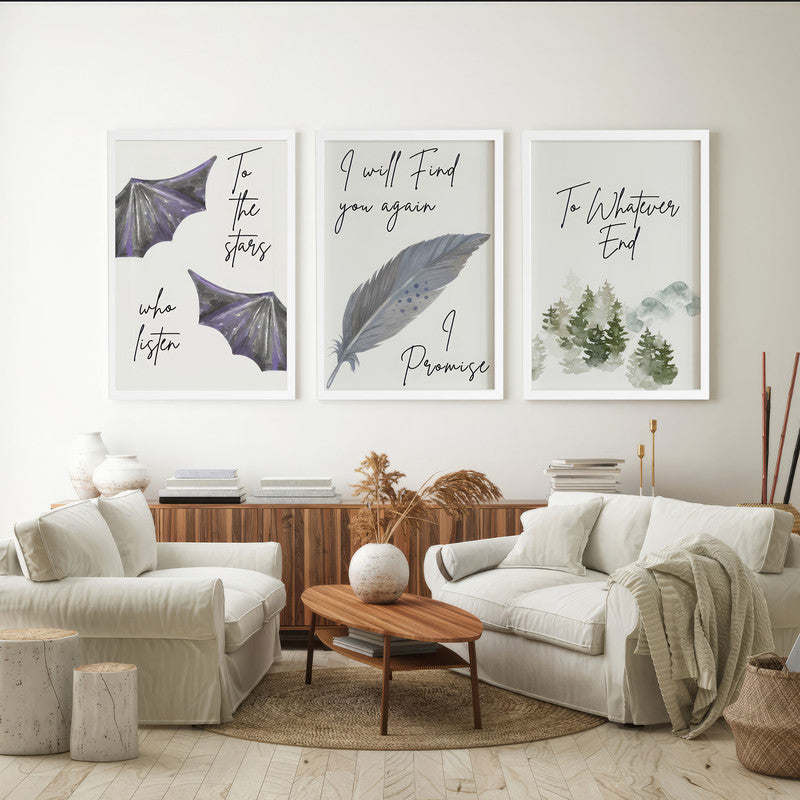 LuxuryStroke's Painting Motivational Quotes, Motivation Painting Quotesand Motivation Paintings With Quotes - Romantic Affirmations - Set Of 3 Affirmation-Fueled Posters