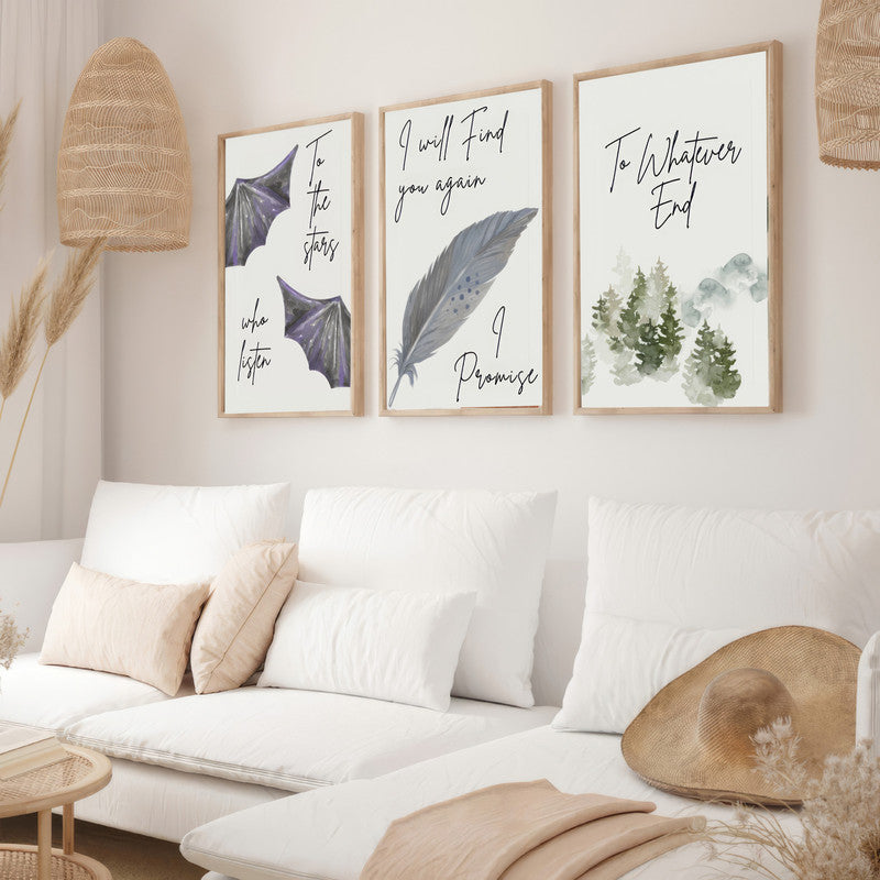 LuxuryStroke's Painting Motivational Quotes, Motivation Painting Quotesand Motivation Paintings With Quotes - Romantic Affirmations - Set Of 3 Affirmation-Fueled Posters