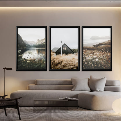 LuxuryStroke's Nature Painting Landscape, Beautiful Landscape Artand Landscape Painting Artwork - Landscape Art: A Trio Of Scenic Masterpieces
