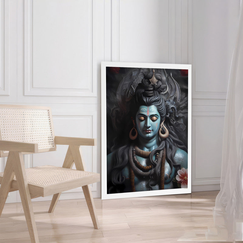 LuxuryStroke's Lord Shiva Paintigs , Lord Shiva Art Paintingsand Lord Shiva Paintigs  - Shiva's Divine Resonance: Spiritual Artistry