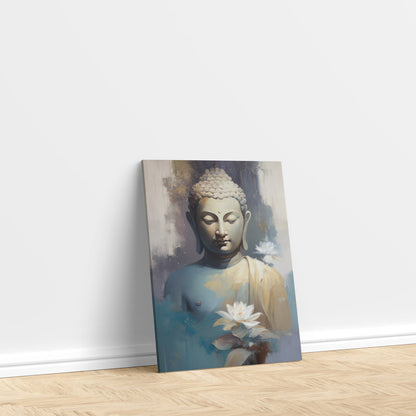 LuxuryStroke's Abstract Painting Buddha, Buddha Acrylic Paintingand Buddha Abstract Painting - Contemporary Watercolour Buddha Painting