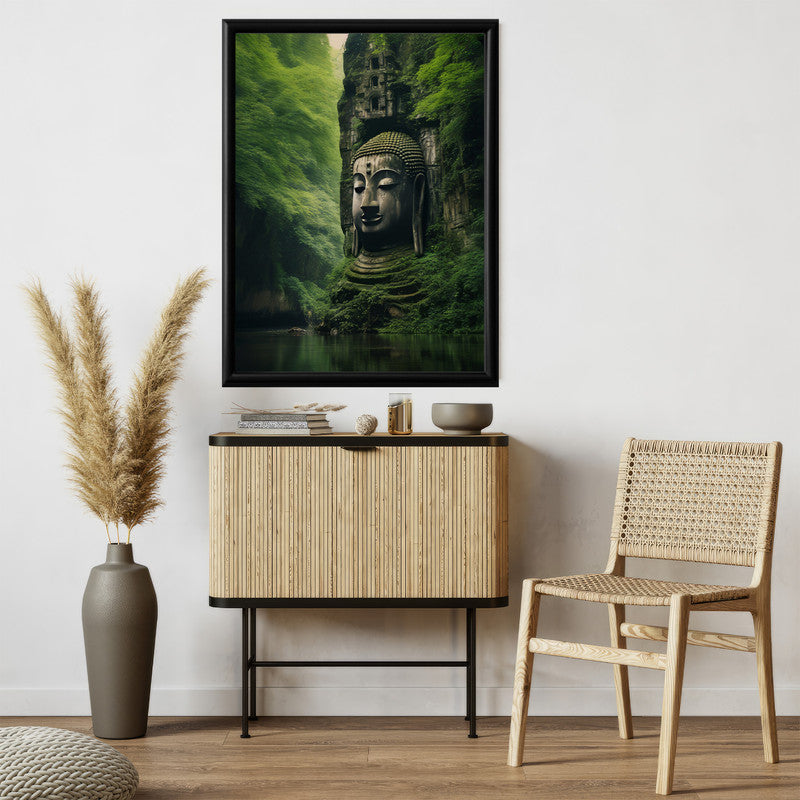 LuxuryStroke's Buddha Face Painting, Buddha Face Acrylic Paintingand Abstract Painting Buddha - Contemporary Buddha Painting