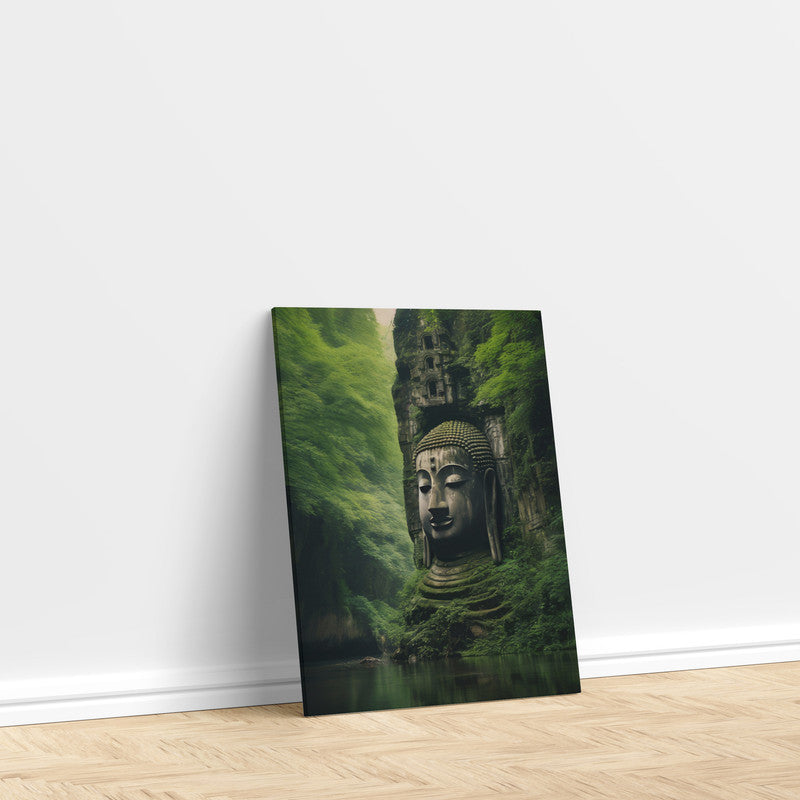 LuxuryStroke's Buddha Face Painting, Buddha Face Acrylic Paintingand Abstract Painting Buddha - Contemporary Buddha Painting