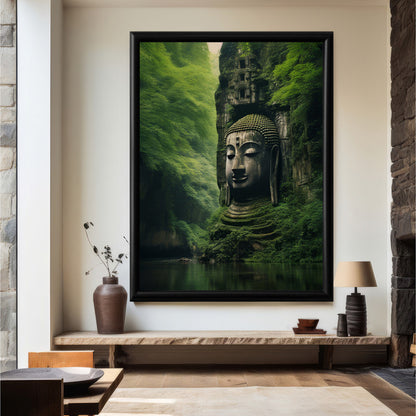 LuxuryStroke's Buddha Face Painting, Buddha Face Acrylic Paintingand Abstract Painting Buddha - Contemporary Buddha Painting