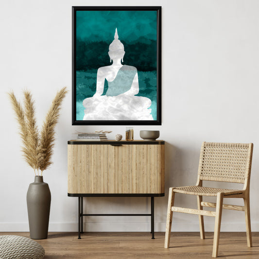 LuxuryStroke's Meditating Buddha Painting, Abstract Painting Buddhaand Buddha Watercolor Painting - Contemporary Buddha Painting