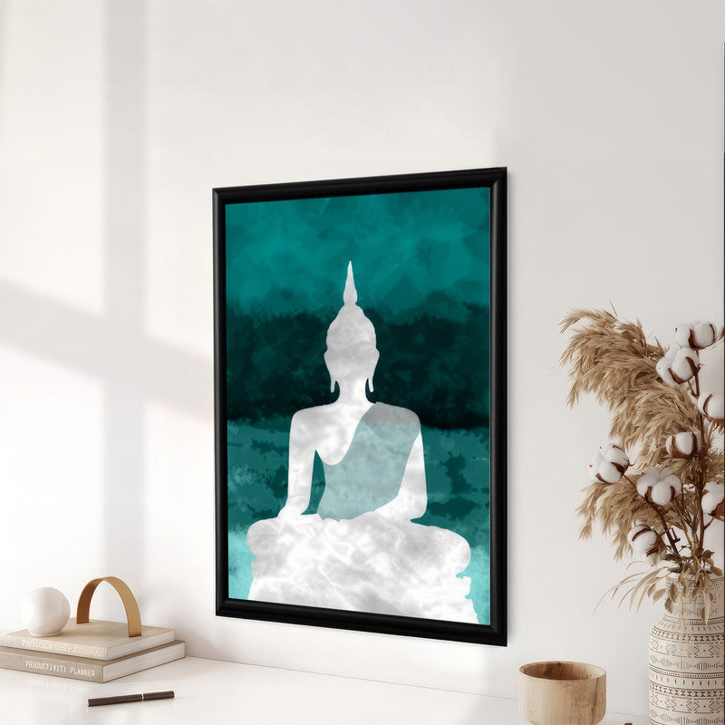 LuxuryStroke's Meditating Buddha Painting, Abstract Painting Buddhaand Buddha Watercolor Painting - Contemporary Buddha Painting