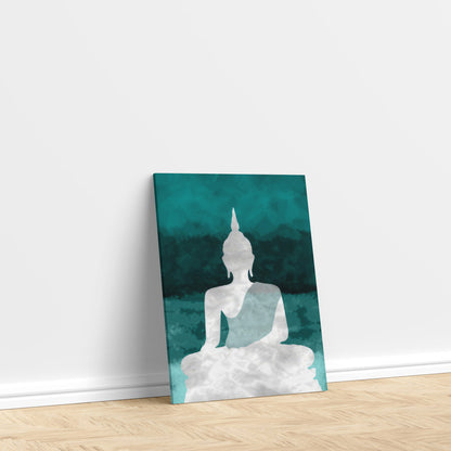 LuxuryStroke's Meditating Buddha Painting, Abstract Painting Buddhaand Buddha Watercolor Painting - Contemporary Buddha Painting