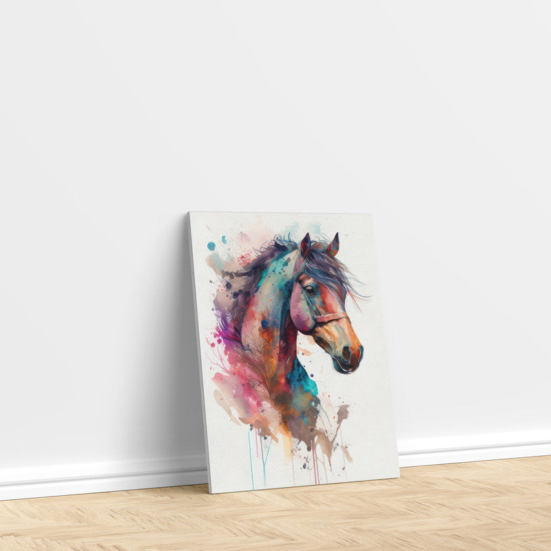 LuxuryStroke's Horse Art Minimalsitic Painting, Minimalistic Horse Paintingand Abstract Acrylic Artwork - Equine Elegance In Abstract Hues: Wildlife Artistry