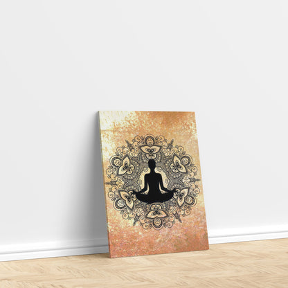 LuxuryStroke's Meditating Buddha Painting, Buddha Paintingand Gautam Buddha Acrylic Painting - Contemporary Shakyamuni Buddha Painting