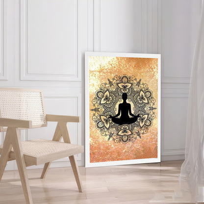 LuxuryStroke's Meditating Buddha Painting, Buddha Paintingand Gautam Buddha Acrylic Painting - Contemporary Shakyamuni Buddha Painting